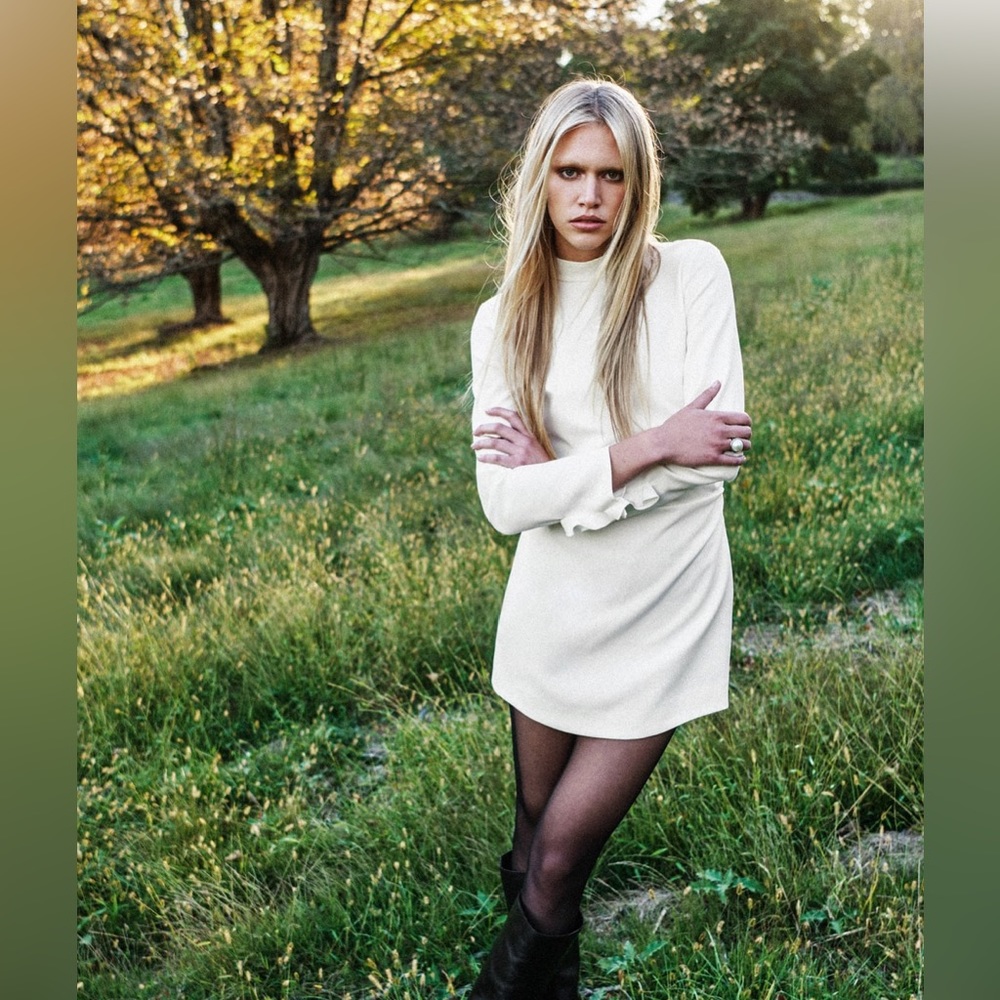 White mini dress from Zara